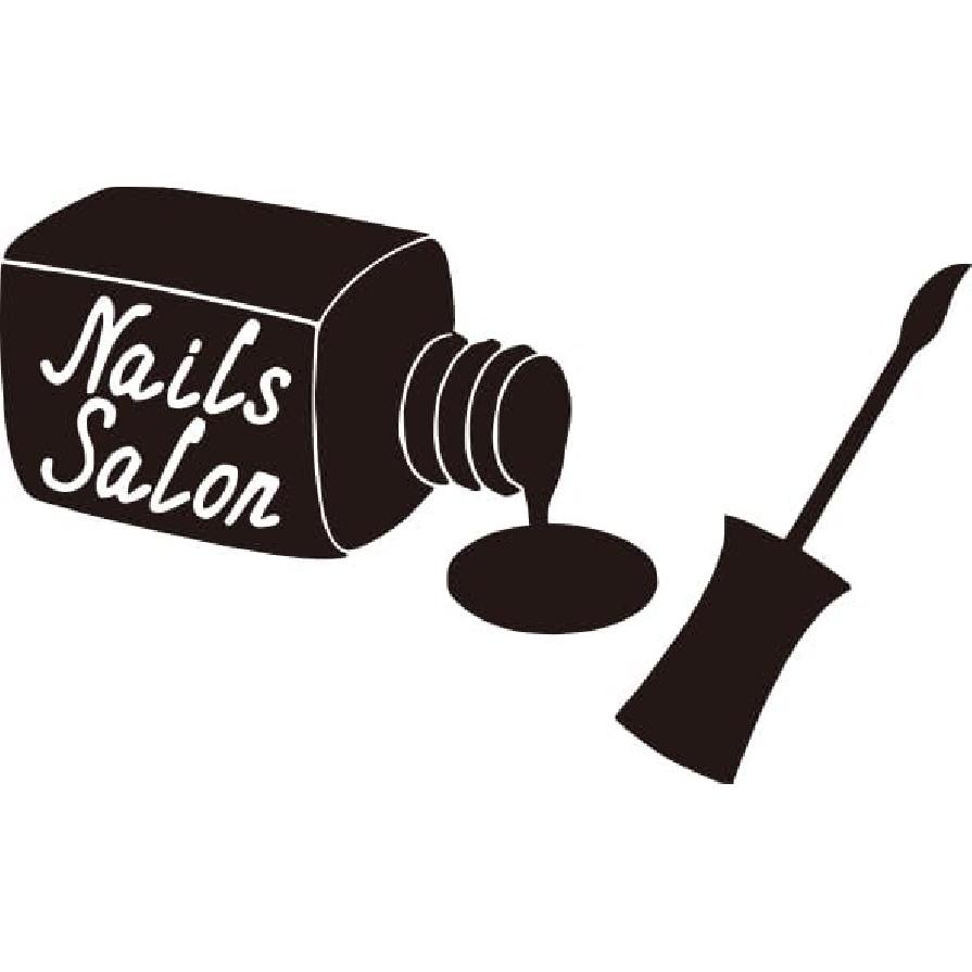 Girl Lips Beauty Salon Manicure Nail Service Art Wall Sticker Vinyl Decal Mural for Bedroom Dressing Table Living Room Home Decoration 23 X 18 In