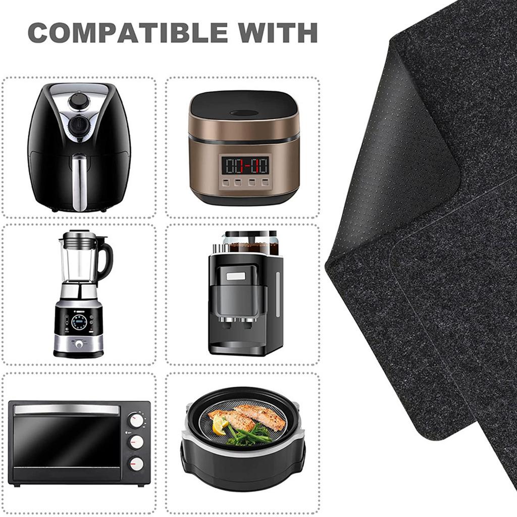 Värmebeständiga Mattor Halkfria Bänkskive Skydd Bordsunderlägg Airfryer Köksmaskin Mattor Kuddar Filtmaterial