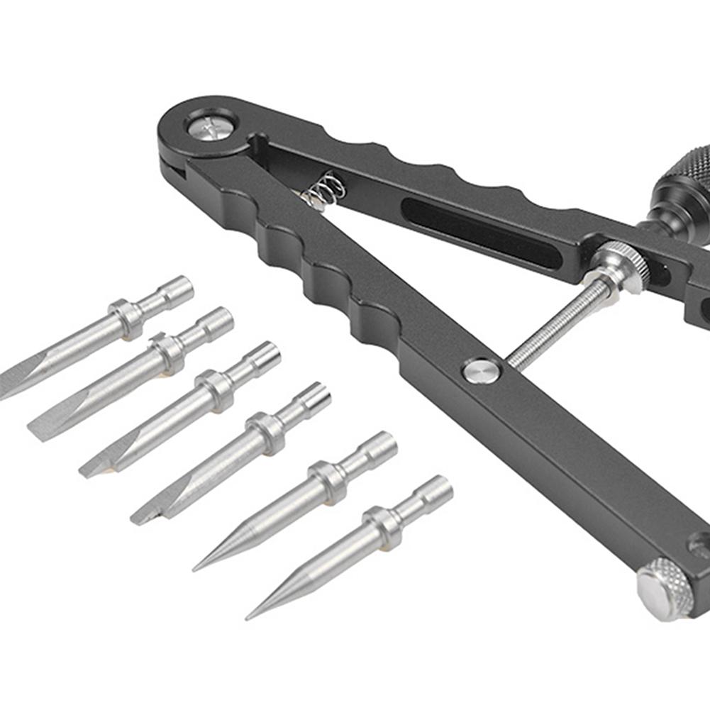 V Shaped Lens Opener Tool Kit 16-100mm Opening with 3 Types Tips V Style Lens Opener for Diameter 37mm-86mm DSLR Camera Lenses