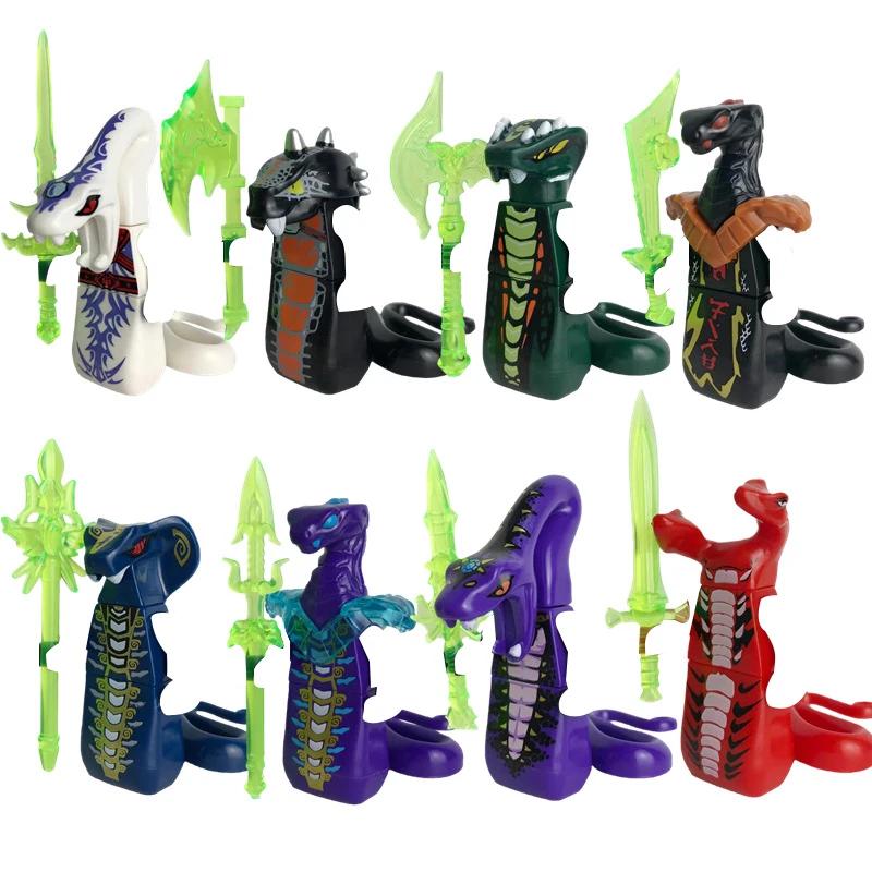 8ks/Sada Anime Ninja Figurky Morro Nadakhan Lloyd Kai Jay Zane Cole Nya Stavební Kostky Mini Akční Figurky Cihličky Hračky Dárek