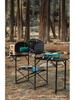 Portable Outdoor Camping Kitchen: Folding Stand with Grill, Fire Pit, and Tea Boiler for Mountain Adventures