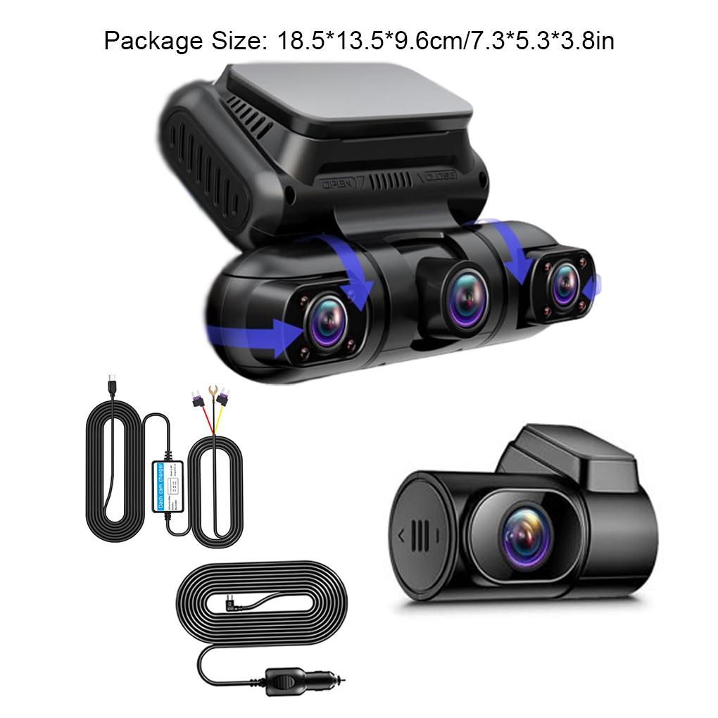 Car 4Lens Dash Cam 2K1080P Car DVR Recorder Support Phone WIFI And G-PS Track 24h Parking Monitoring
