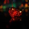 6,5FT 10-LED Erdbeer-Lichterkette Weihnachts-Dekorative Lichterketten LED Dauerlicht Modus für Festivals Ostern Karneval Partys