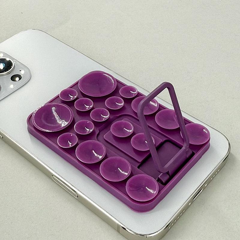 Multi-Functional Silicone Folding Suction Cup Phone Stand & Anti-Slip Back Sticker