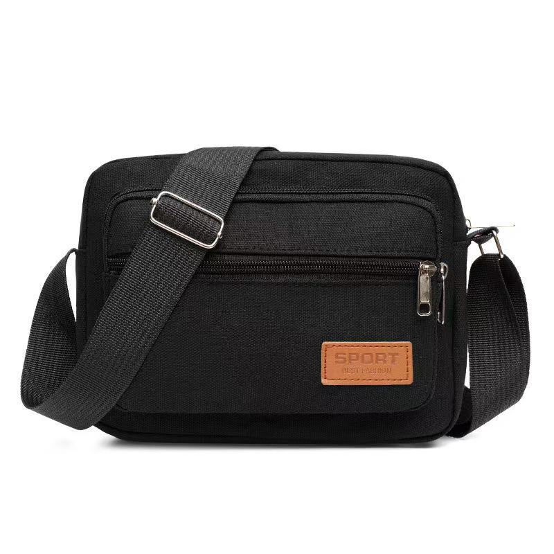 Business bag Men's and women's nylon collection wallet Canvas charging bag Cashier shoulder messenger bag Oxford cloth bag Korean version satchel bag