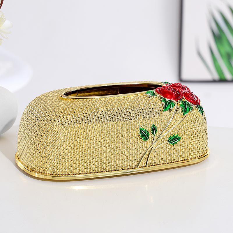 Tissue Box Living Room High-end Light Luxury Luxury Acrylic Waterproof El Office Table Decorations