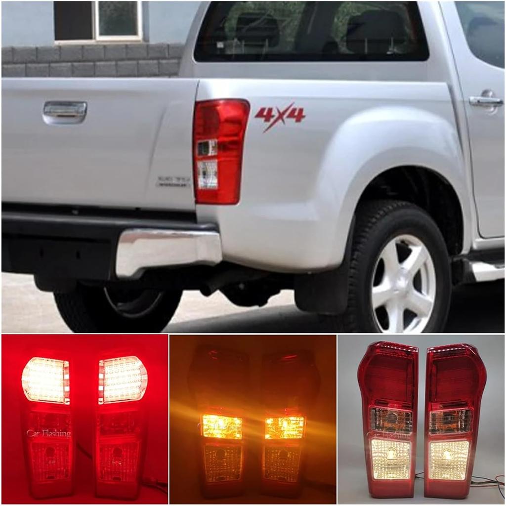 Compatible for Isuzu D-max Dmax Pickup 2012 2013 2014 2015 2016 2017 2018 2019 Car Led Rear Brake Lights Tail Lamp Rear Led Taillight(Only L side)