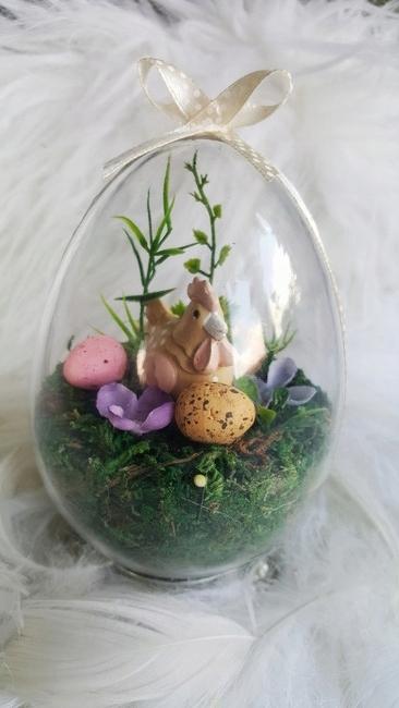 Acrylic Egg 10cm 5 Pcs 1 Pack