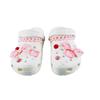 Crocs Classic Clog EVA Pink Checkered Sweetheart Classic Beach Versatile Hole Shoes Unisex White