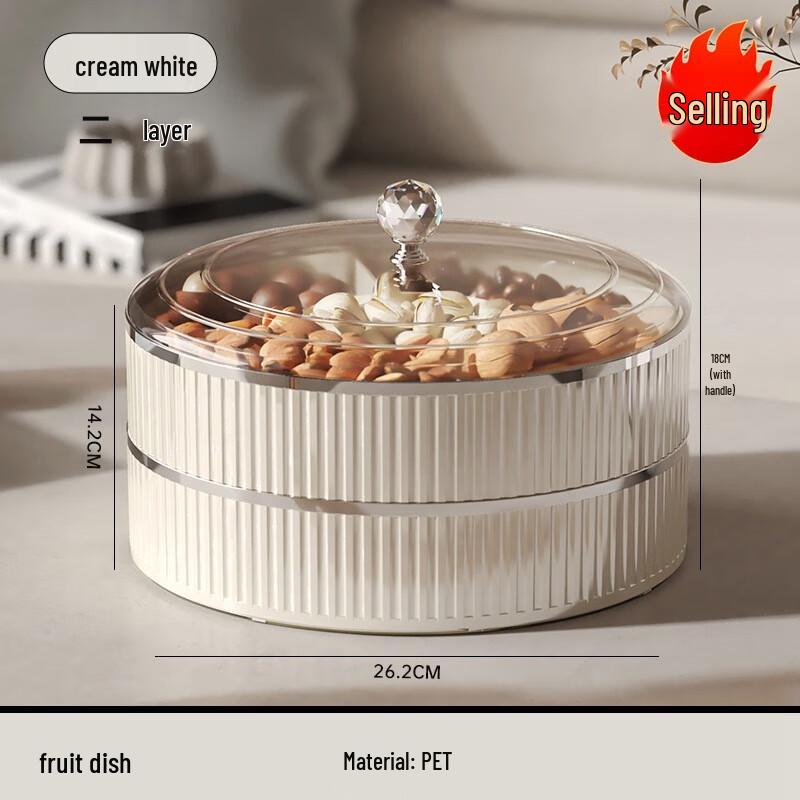 

Pinhuan Light Luxury Multi-Layer Fruit and Snack Plate