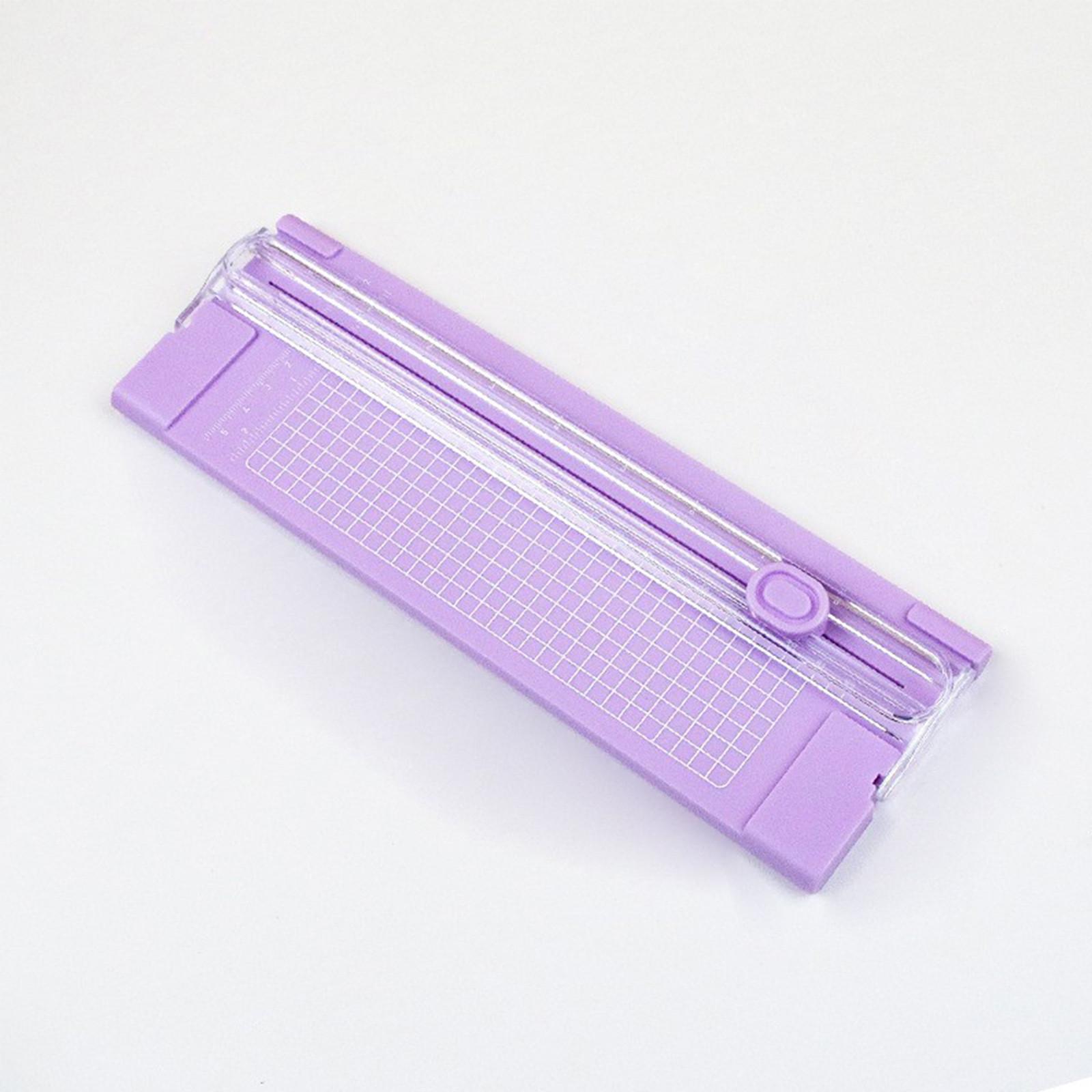 

A4Paper Cutter Портативный фоторезак для бумаги Маленький резак для бумаги Резак для бумаги с закругленными углами One Size фиолетовый