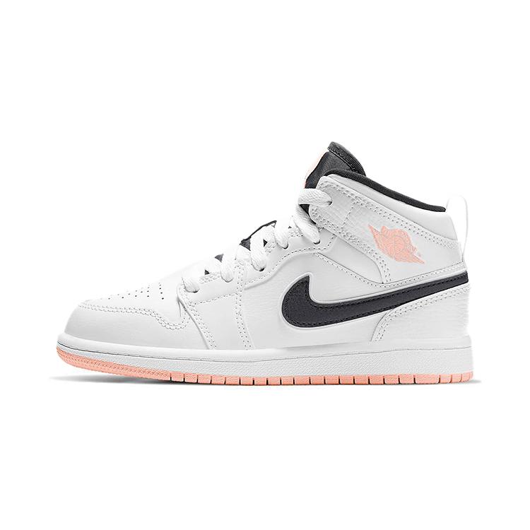 New Jordan 1 Mid PS White Arctic Orange 640734-180
