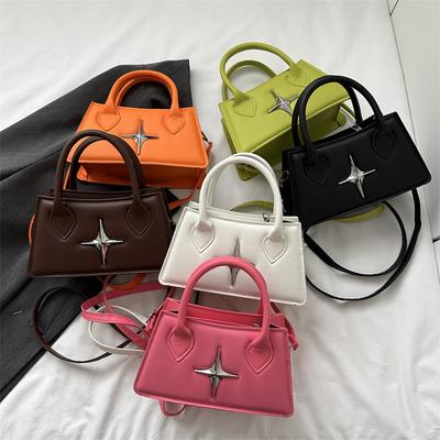 Fashion Women Commuting Texture Autumn Simple Foreign Style Shoulder Crossbody Portable Small Square Bag