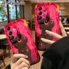 Phone Case: 2D Flat Samsung Galaxy A34 A35 S20 S22 S21 FE Plus Ultra Protective Case, Starry Sky Style with Little Black Cat, Christmas and Halloween 