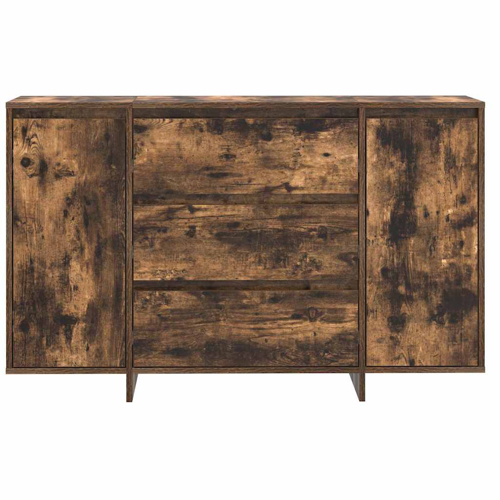 Sideboard Smoked Oak 120 x 41 x 75 cm Wood Based Material