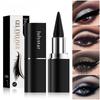 Waterproof Gel Eyeliner Stick Set, Matte Glitter Lipstick Shaped Eye Liner Cream, Long Lasting Smudgeproof Sweatproof Smokey Eye Makeup