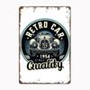 Retro Car Print Vintage Style Art Design Metal Print Sign Poster Garage Living Room Cinema Living Custom Tin Vintage Home Decor