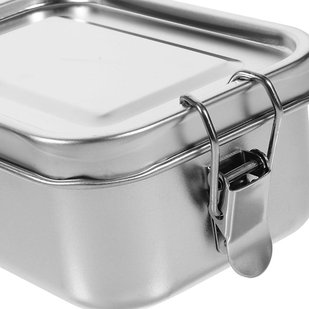 Stainless Steel Lunch Tin Sealing Food Holder Storage LunchTin Buckle Rice Container Breakfast Child