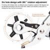 Useful Metal Leather Hole Punch Pliers Handheld Revolving Hole Punching Tool Adjustable Ergonomic Handle Hole Puncher