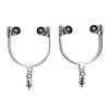 Esporas de Cowboy Ocidental com Engrenagem Giratória Padrão Floral Esculpido à Mão Esporas de Cavalo de Aço Inoxidável para Montaria Equestre