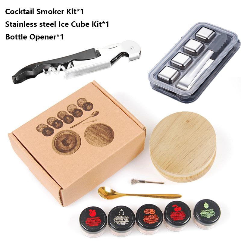 Premium Cocktail Smoker Set für Whiskey & Bourbon Genießer - Getränke Infusionsset für Cocktails Ideal für Old Fashioned Cocktail