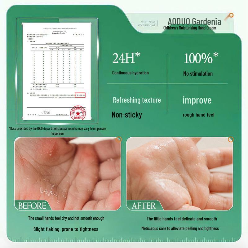 Gardenia Kids' Non-Sticky Hydrating Hand Cream - Lightweight Moisturizing Care