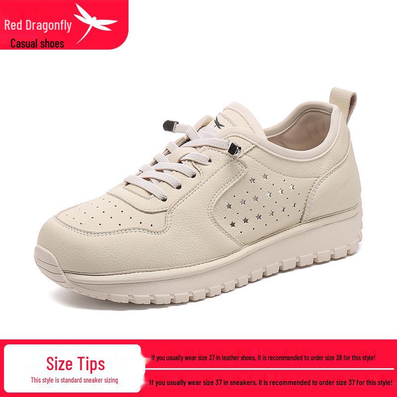 Red Dragonfly Women s Breathable Summer Sports Shoes with Soft Sole for Middle-Aged Moms 35