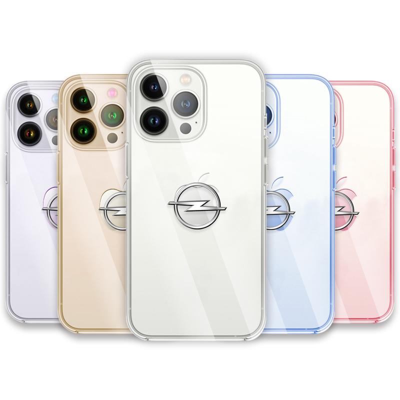 Car Logo Transparent Phone Case For IPhone 11 12 13 14 Pro Max XR X XS SE 7 8 Plus For Opel Corsa
