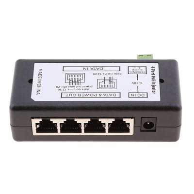 Modulo di alimentazione passivo 1248 V con interruttore iniettore a 4 porte POE su Ethernet