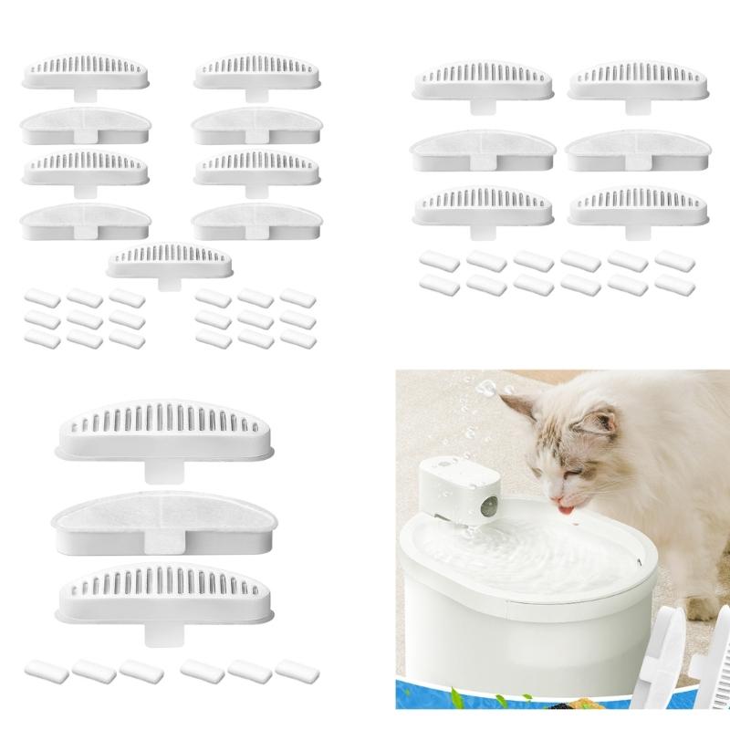 1set Cat Water Fountain Filter Pad Easy to Install and Maintain Pet Cat Fountain Filter Replacements Long Lasting