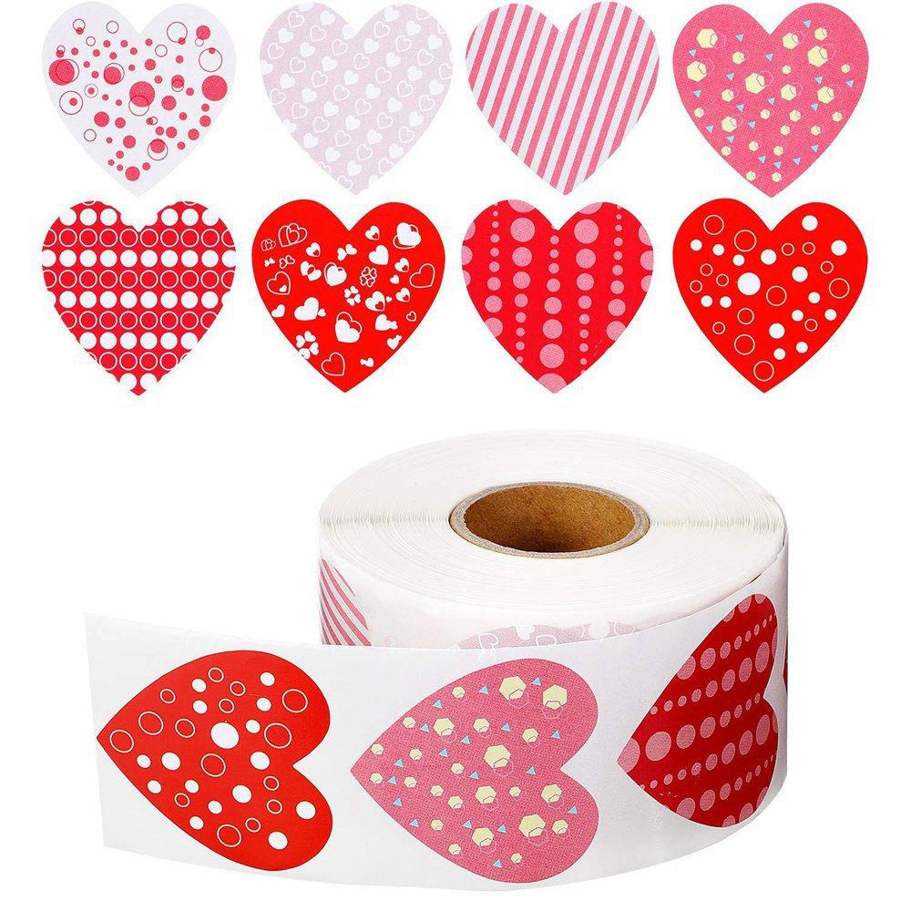 100-500Pcs High-Quality Sparkle High-Quality Heart High-Quality Stickers High-Quality Red High-Quality Love High-Quality Scrapbooking High-Quality