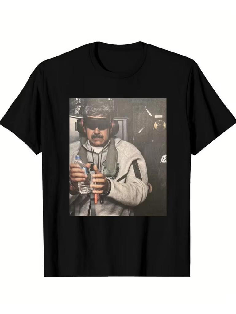 Nicolas Maduro Handcuffed On Warship Graphic Tshirt 2026 Summer Unisexs Tshirt Cotton Tshirt Unisexs Tshirt