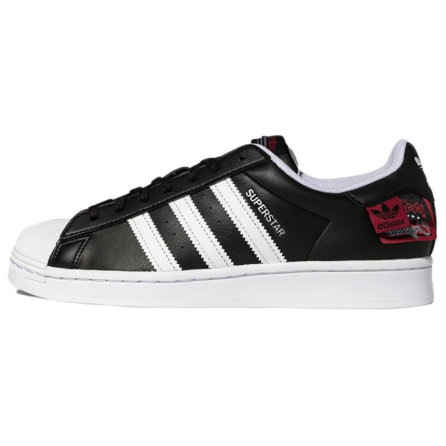 adidas originals Superstar  Black White Red  Men s HQ6456 EU 36⅔