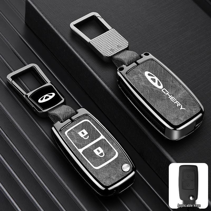 Zinc Alloy Key Shell Covers for Chery, Tiggo 8, 7 Plus - Full Coverage, 5x Anti-Drop Protection