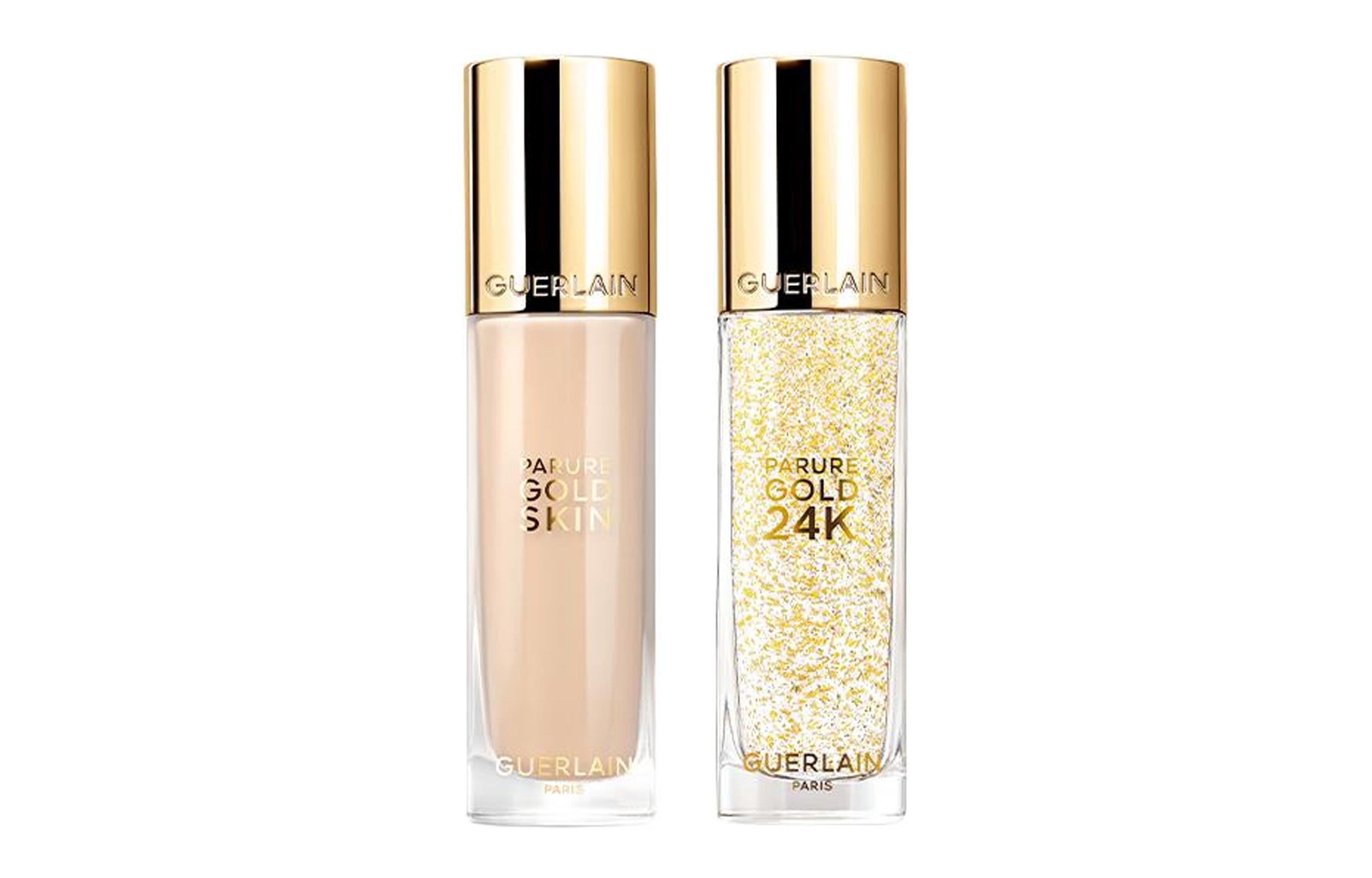 Guerlain Parure Gold Skin Foundation + Parure Gold 24K Radiance Booster Perfection Primer Set Foundation #1N 35ml + Primer 35ml