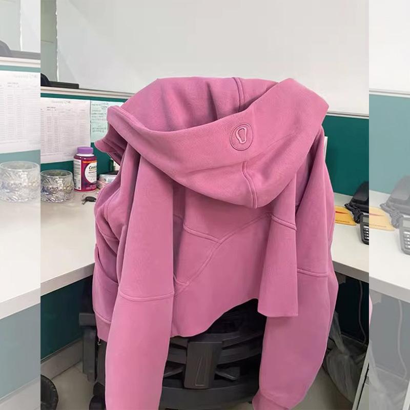 Dopne Sportswear Ort Dámská jarní podzimní tenká mikina s kapucí s vysoce kvalitní výšivkou a otevřeným zapínáním na kardigan, volného střihu