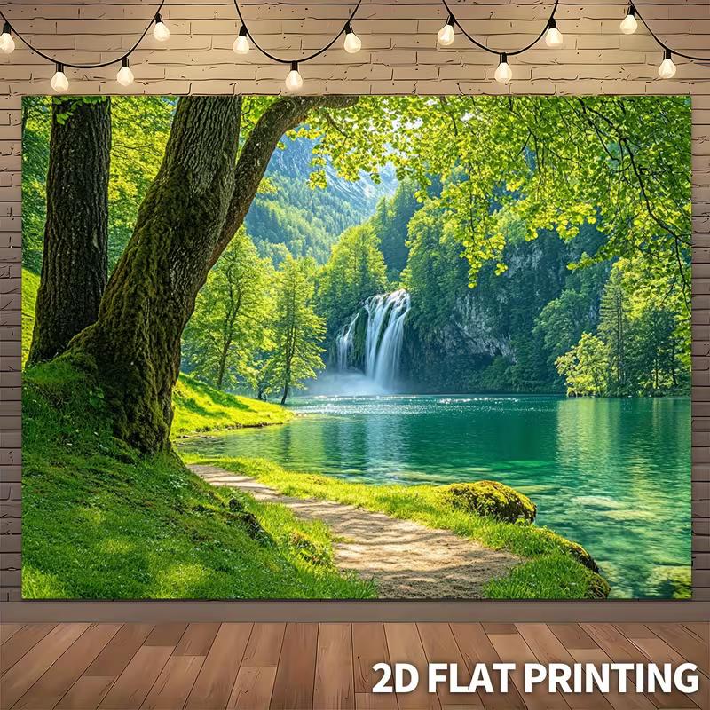 2D letní portrétní fotopozadí divokého lesa