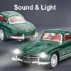 1:32 Scale 300SL GT63 Car Model Toy Doors Opened Sound Light Pull Back Diecast Metal Vehicles Models Collection Kid Gifts