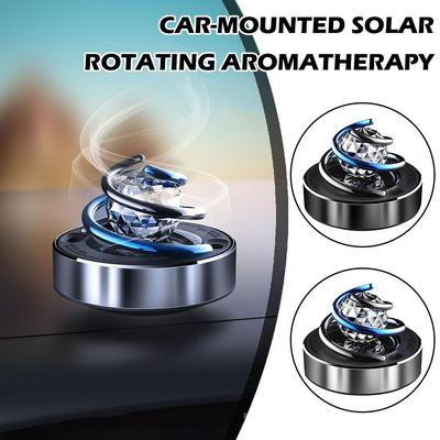 Car Air Freshener Solar Rotating Aromatherapy Diffuser Interior Decorative Deodorizing Fragrance Car Long-lasting Accessori T6O6