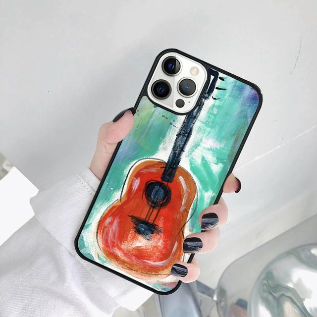 Guitar Instrument Music Phone Case Cover For iPhone 17 Air 15 Pro MAX 16 Plus 14 12 11 13 coque