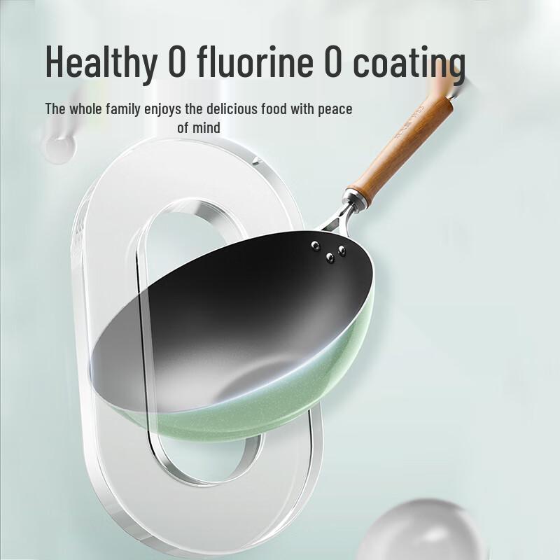 Cooker King 30cm Uncoated Cast Iron Flat Bottom Frying Pan