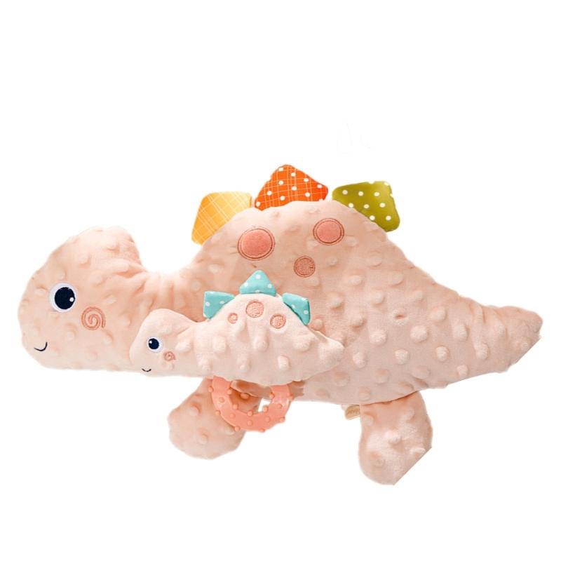 Newborns Baby Plush Animal Doll Cartoon Animal Tail Wagging Pillow Baby Soothing Toy 0-1 Year Infant Puzzle Toy