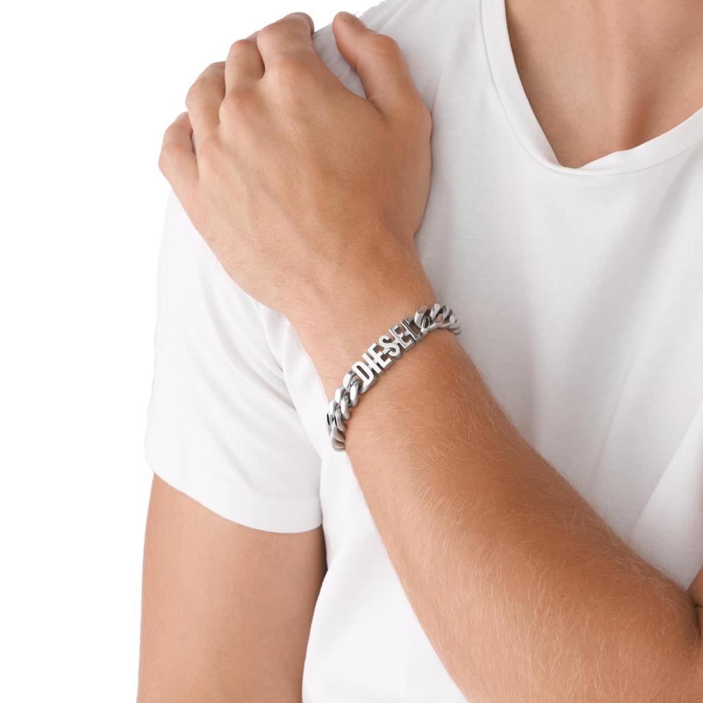 Diesel DX1389040 Edelstahl Glied 185mm Länge x 5mm Höhe x 12mm Edelstahl Nr. 185mm L x 5mm H x 12mm Edelstahl Nr. Armband, Breite,