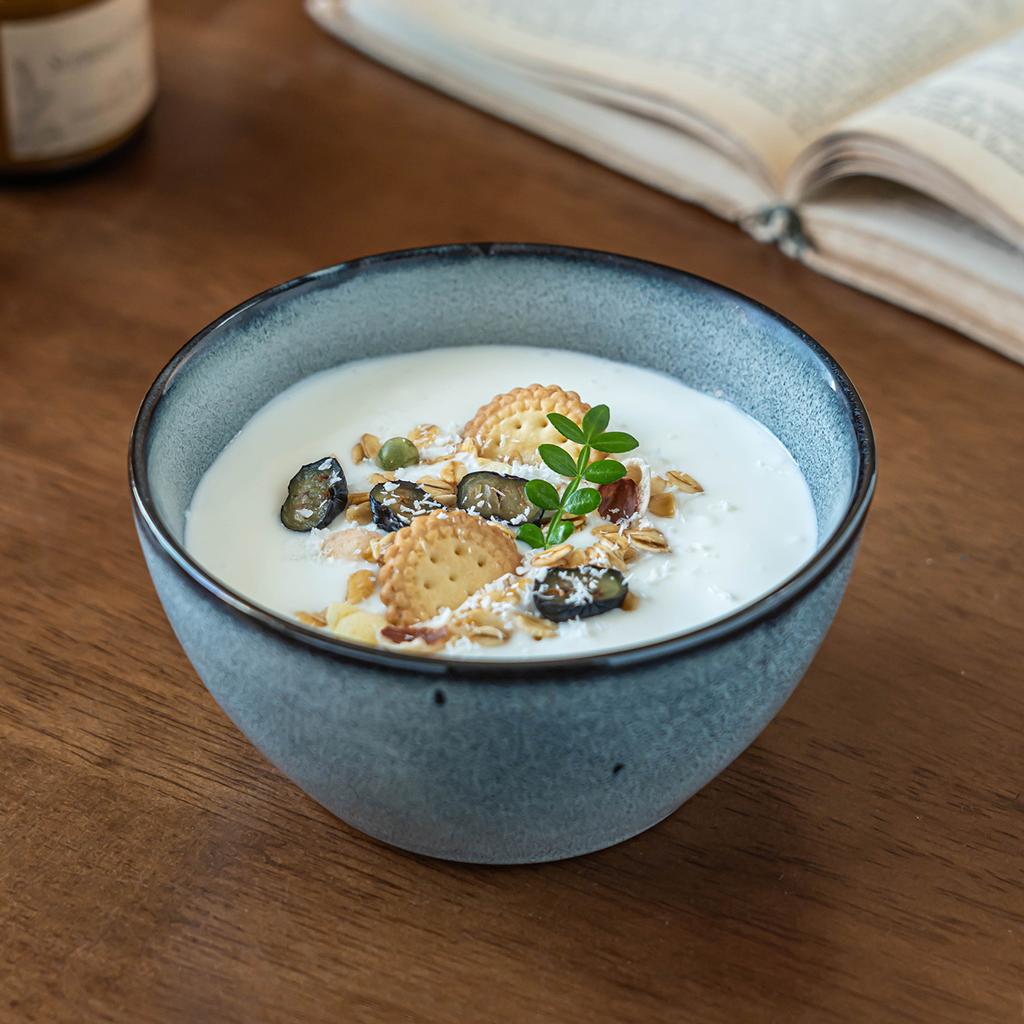 Retro Ceramic Rice Bowl Tableware High-End Sense Niche Bowl Commercial Small Bowl Restaurant Hotel Round Dessert Bowl