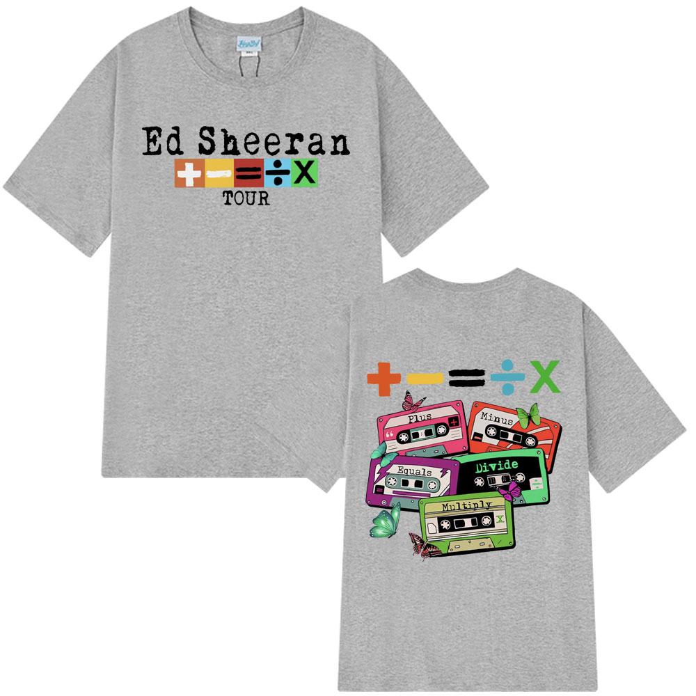2025 Summer Ed Sheeran Concert Tour TShirt Fans Gift 100% Pure Cotton Printed Breathable T-shirt Men Women Vintage Harajuku Y2k