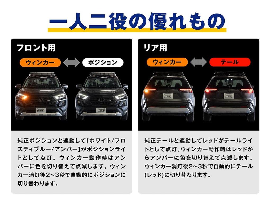 fcl. T20 Turn Signal Position, Pinch Part, Different, Stealth 2 Color Switching, LED Turn