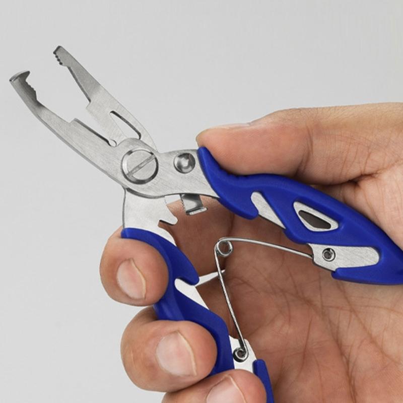 Fishes Lip Gripper Fishing Pliers Hook Remover Outdoor Fish Line Cutter Tool Comfortable Grip Scissors Fishing Accessory