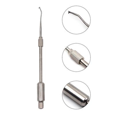 1 set di strumenti per la rimozione della corona con controllo manuale dentale, 2 punte, pulsante di pressione, acciaio inossidabile, attrezzature per laboratorio odontoiatrico