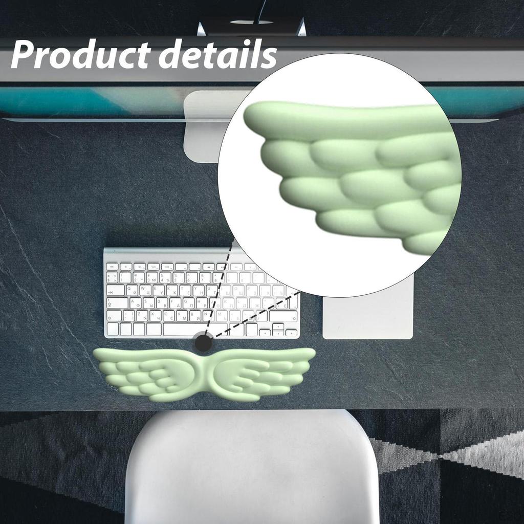 Engelsflügel Tastatur Handgelenk Computer Armlehne AntiRutsch Bequemes Stützkissen Schreibtisch Ellbogenpolster für
