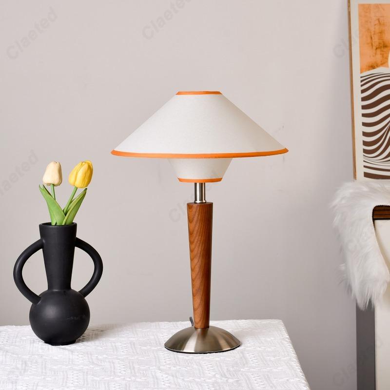 

Retro Simple LED Advanced Solid Wood Desk Lamp Study Bedroom Bedside Decorative Atmosphere Lighting Lamps AU plug